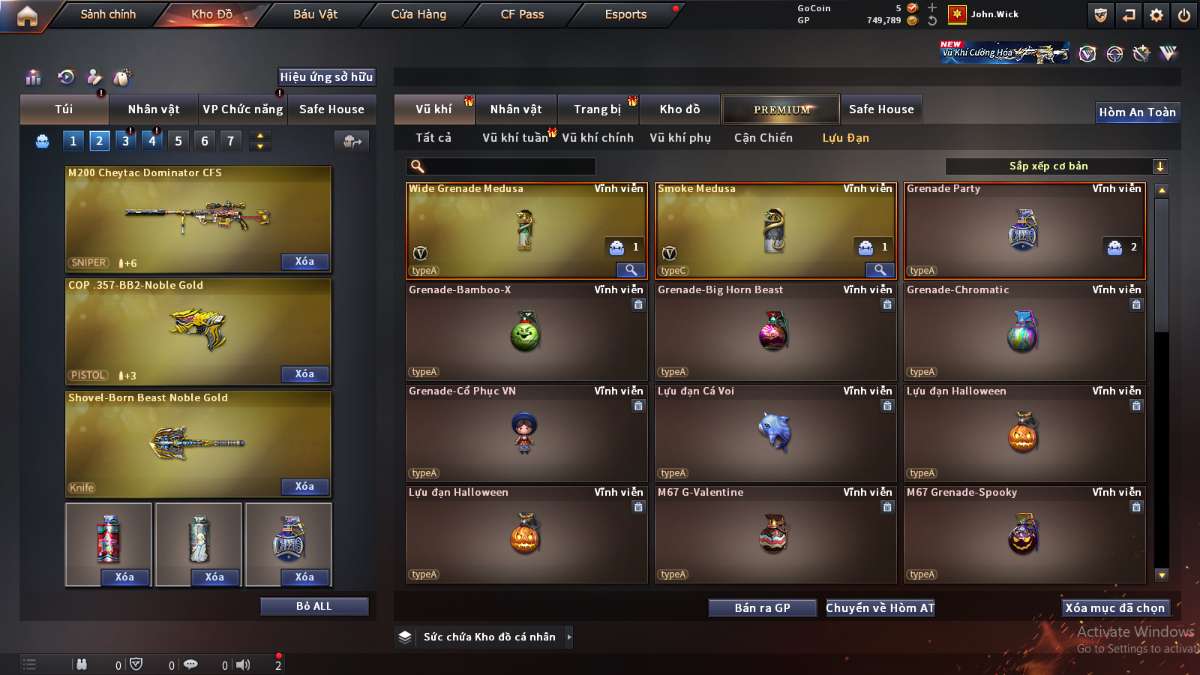 shop acc cf uy tin gia re